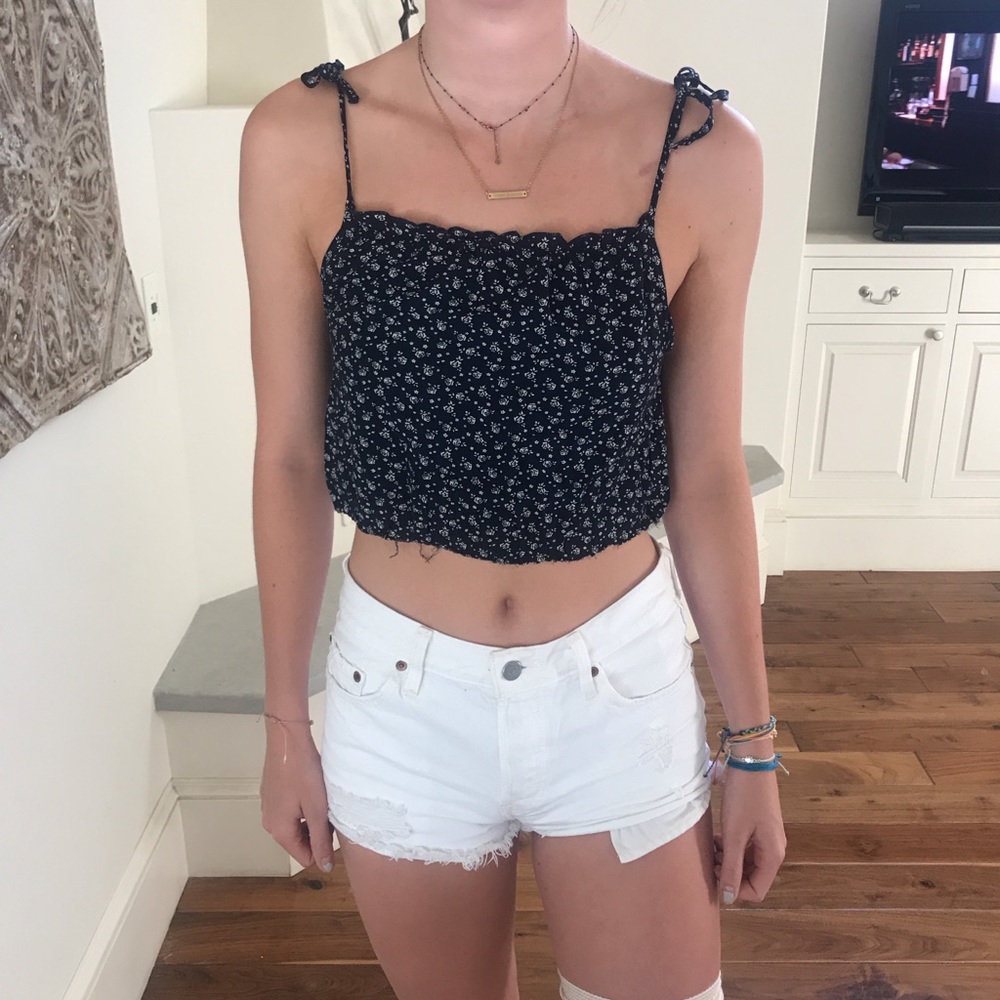 Brandy cropped tank